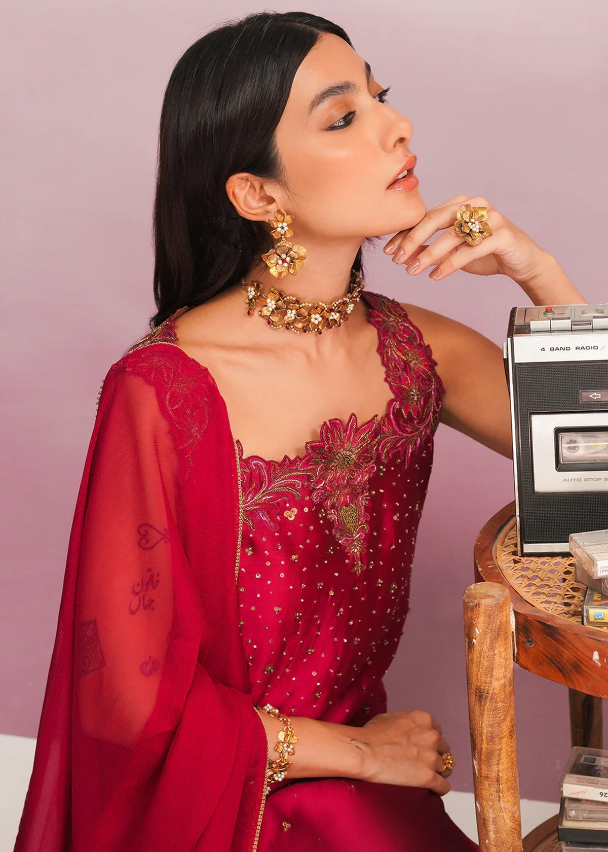 Jamnii | Pehli Mulaqat | SHAMAH E MEHFIL by Jamnii - Designer Dress - Type: Ladies Clothes - Available at Libayah - 100% Original