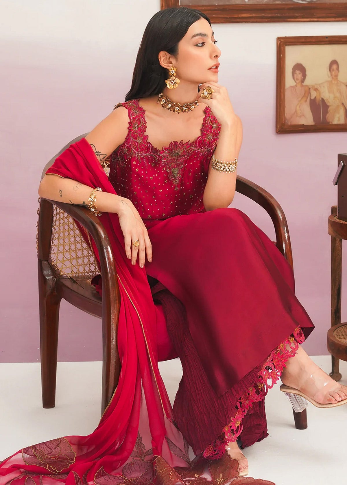 Jamnii | Pehli Mulaqat | SHAMAH E MEHFIL by Jamnii - Designer Dress - Type: Ladies Clothes - Available at Libayah - 100% Original