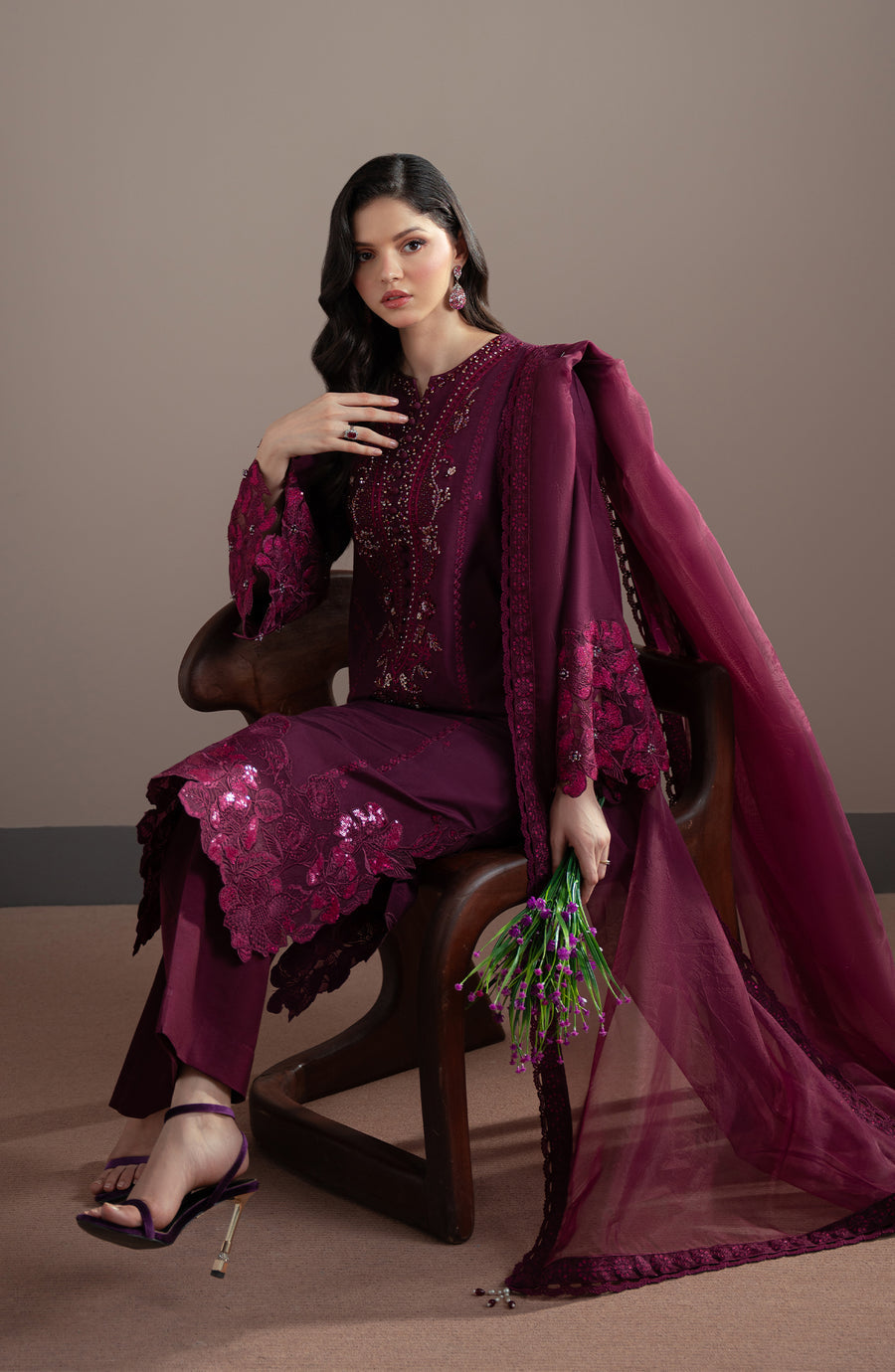 Fabiha Fatima | Elvin Pret Wear | LAZEL by Fabiha Fatima - Designer Dress  - Type : Ladies Clothes - Available at Libayah - 100% Original 