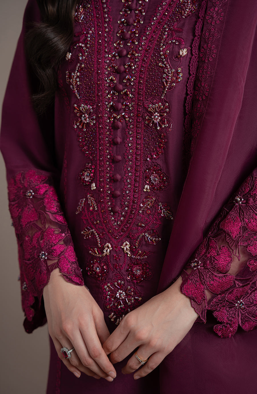 Fabiha Fatima | Elvin Pret Wear | LAZEL by Fabiha Fatima - Designer Dress  - Type : Ladies Clothes - Available at Libayah - 100% Original 