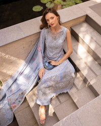 Faiza Saqlain | Zinnia Luxury Lawn | Liana - by Libayah - Registered Vendor of : Faiza Saqlain - 100% Original Designer Dress