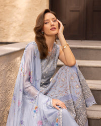 Faiza Saqlain | Zinnia Luxury Lawn | Liana - by Libayah - Registered Vendor of : Faiza Saqlain - 100% Original Designer Dress