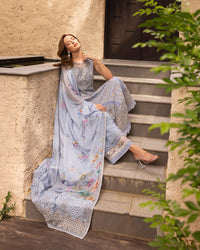 Faiza Saqlain | Zinnia Luxury Lawn | Liana - by Libayah - Registered Vendor of : Faiza Saqlain - 100% Original Designer Dress