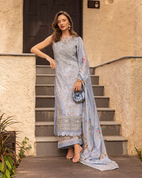 Faiza Saqlain | Zinnia Luxury Lawn | Liana - by Libayah - Registered Vendor of : Faiza Saqlain - 100% Original Designer Dress