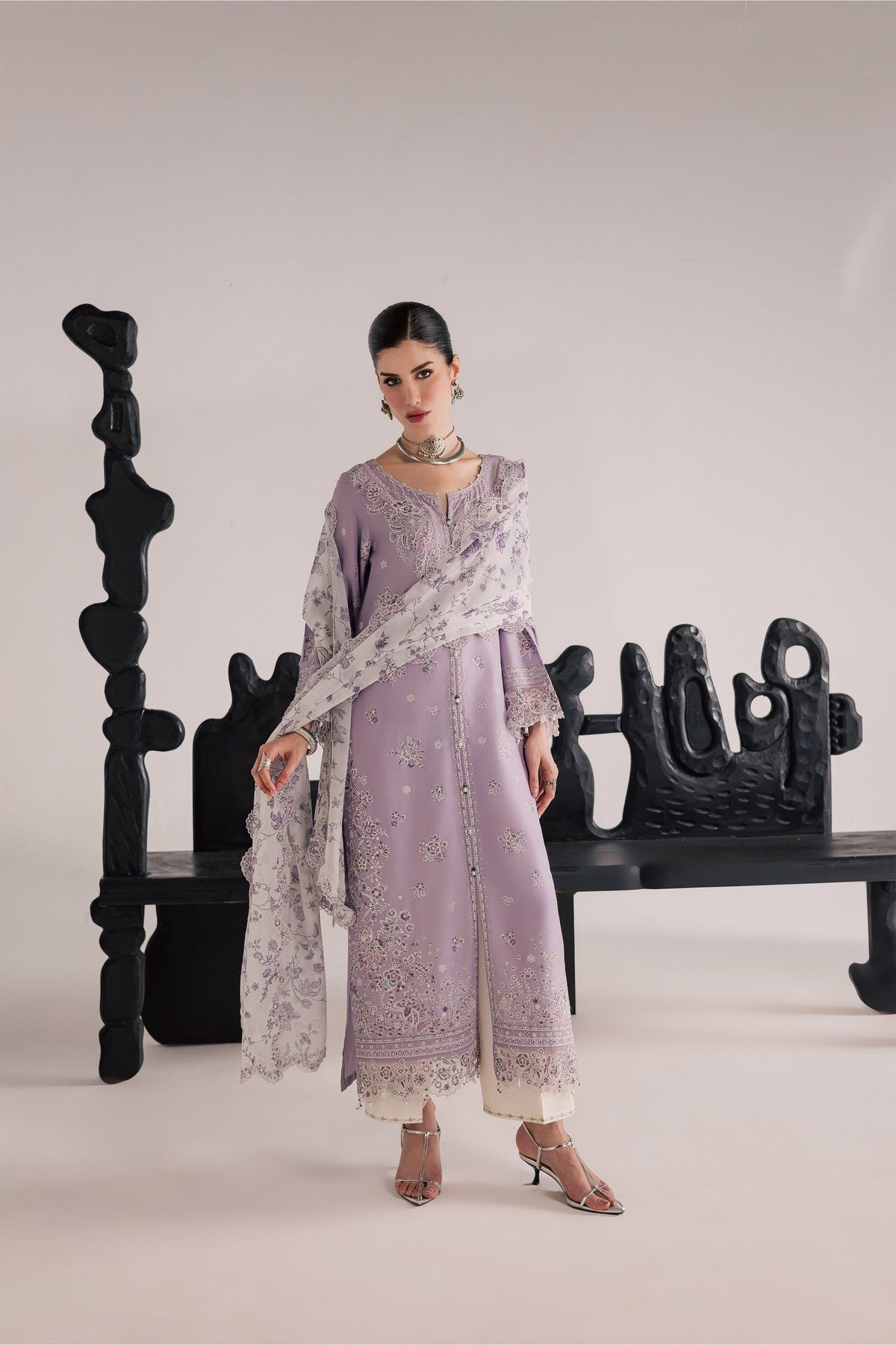 Batik | Festive Eid 26 | Lilac Elif - by Libayah - Registered Vendor of : Batik - 100% Original Designer Dress