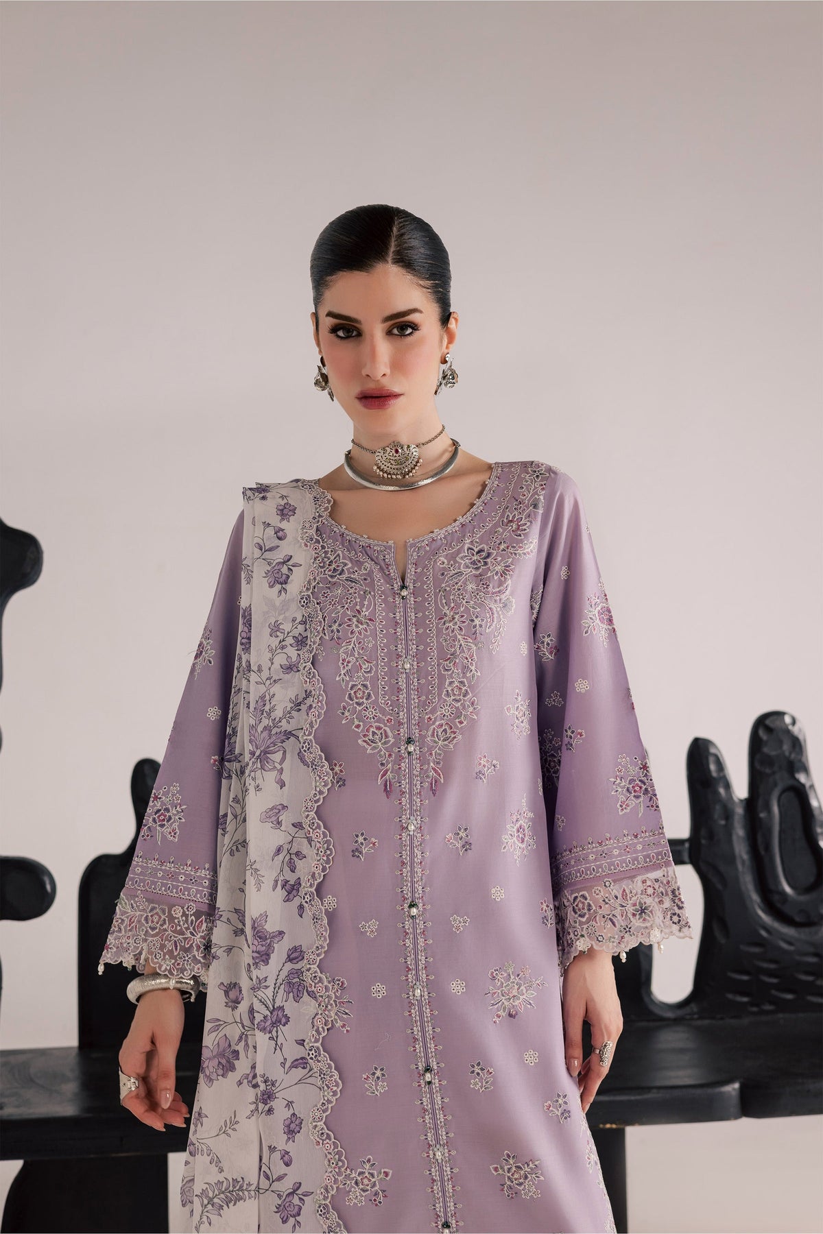 Batik | Festive Eid 26 | Lilac Elif - by Libayah - Registered Vendor of : Batik - 100% Original Designer Dress