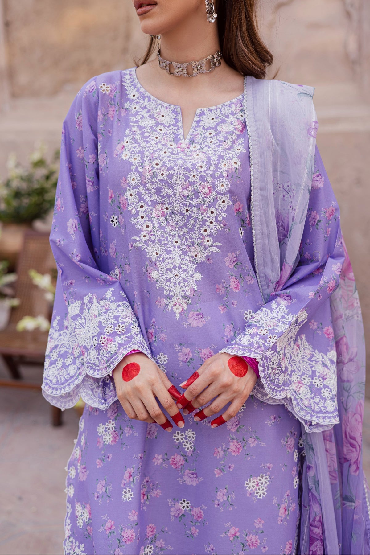 Batik | Festive Eid 26 | Lilac Luna by Batik - Designer Dress  - Type : Ladies Clothes - Available at Libayah - 100% Original 
