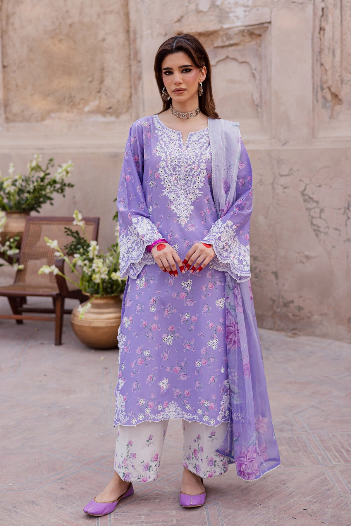 Batik | Festive Eid 26 | Lilac Luna by Batik - Designer Dress  - Type : Ladies Clothes - Available at Libayah - 100% Original 