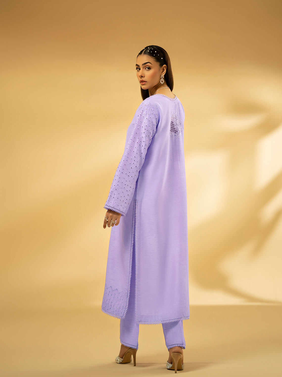 Fozia Khalid | Eid Edit 24 | Lilac Dreamscape by Fozia Khalid - Designer Dress - Type: Ladies Clothes - Available at Libayah - 100% Original