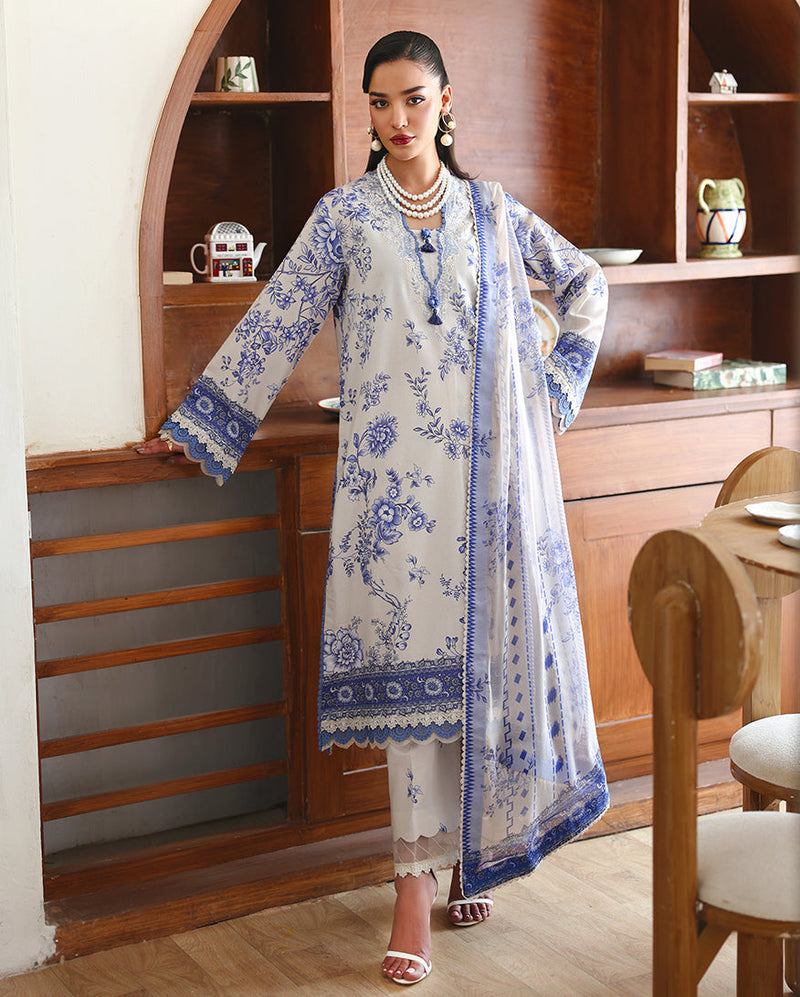 Roheenaz | Eclat Garden Printed Lawn | Lilac bloom by Roheenaz - Designer Dress  - Type : Ladies Clothes - Available at Libayah - 100% Original 