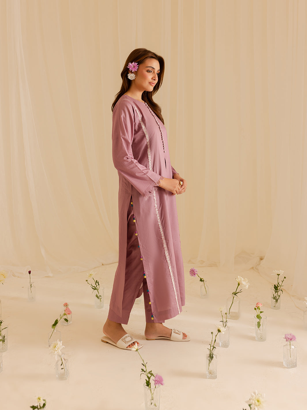 Mahnur | Petal Whispers Lawn Pret | Liliosa by Mahnur - Designer Dress - Type: Ladies Clothes - Available at Libayah - 100% Original