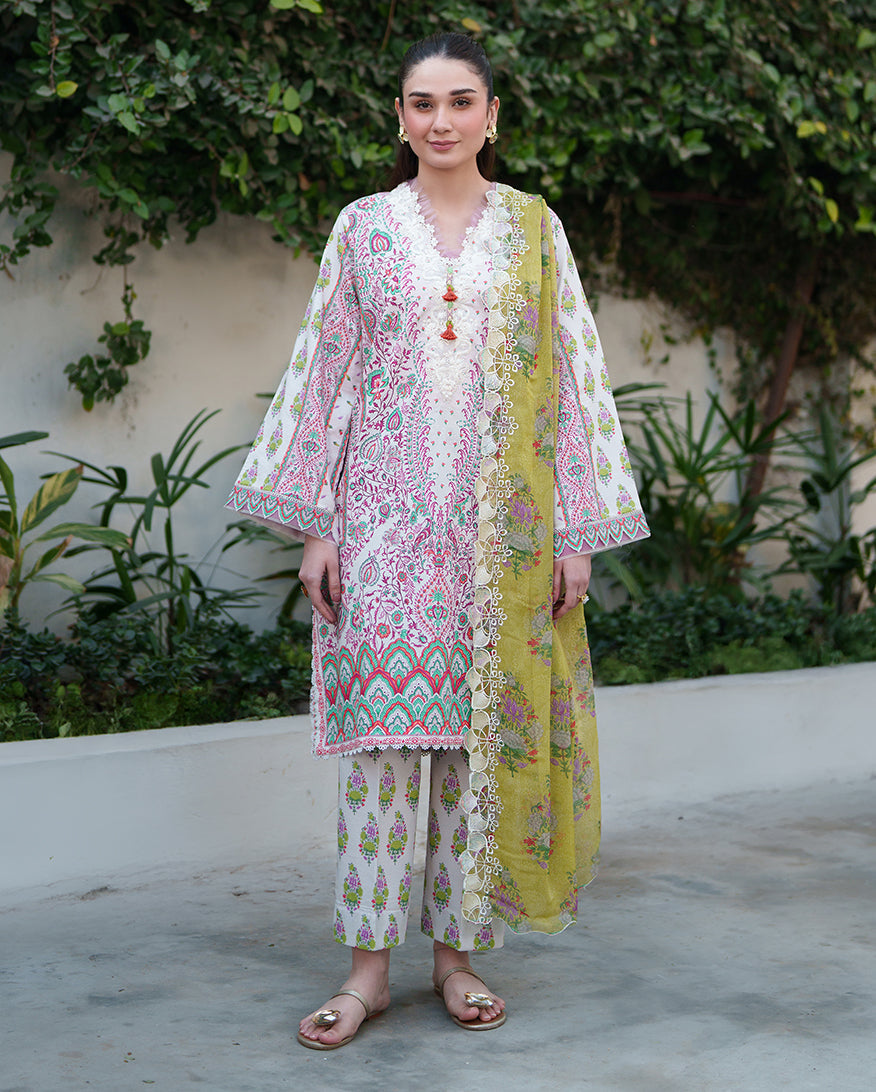 Roheenaz | Whispered Florals | Lily Drift - Designer Dress - Type : Ladies Clothes - Available at Libayah - 100% Original
