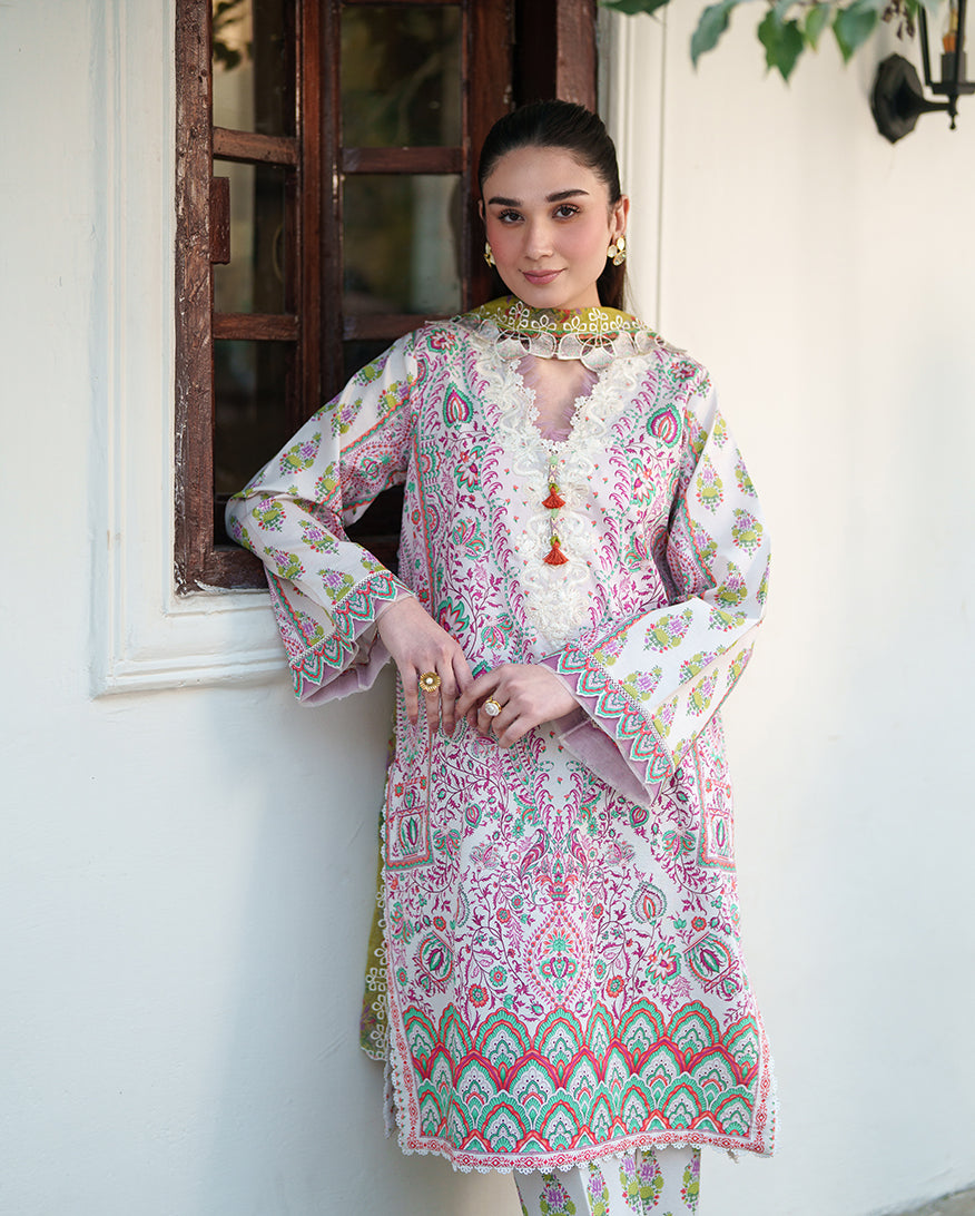 Roheenaz | Whispered Florals | Lily Drift - Designer Dress - Type : Ladies Clothes - Available at Libayah - 100% Original
