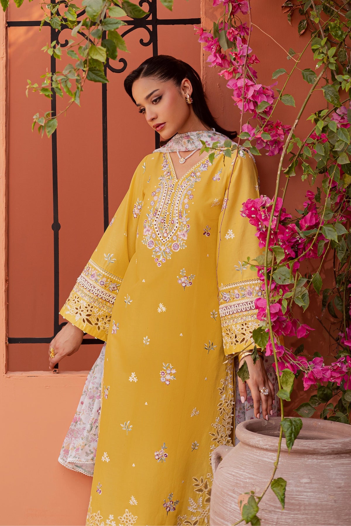 Batik | Festive Eid 26 | Lime Darla - by Libayah - Registered Vendor of : Batik - 100% Original Designer Dress