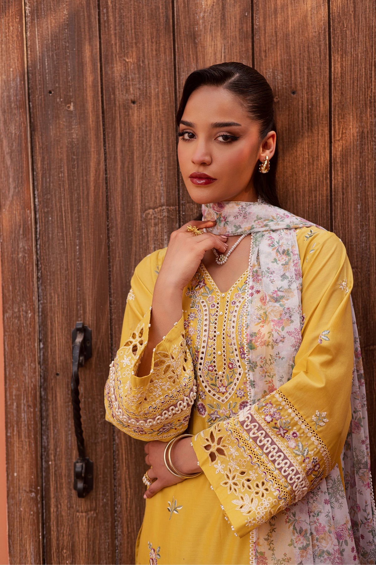 Batik | Festive Eid 26 | Lime Darla - by Libayah - Registered Vendor of : Batik - 100% Original Designer Dress