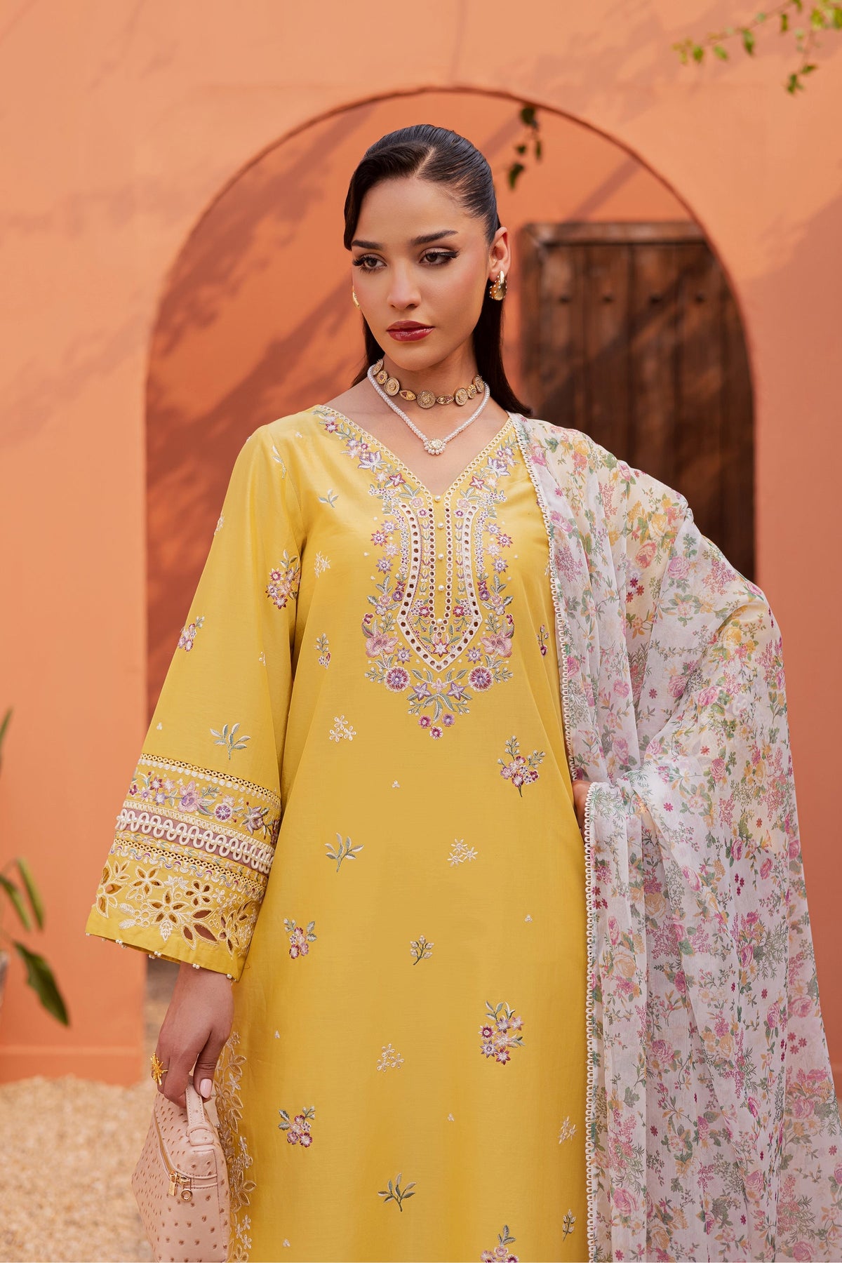 Batik | Festive Eid 26 | Lime Darla - by Libayah - Registered Vendor of : Batik - 100% Original Designer Dress