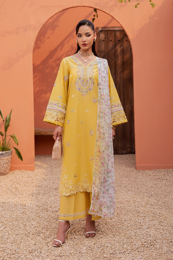 Batik | Festive Eid 26 | Lime Darla - by Libayah - Registered Vendor of : Batik - 100% Original Designer Dress