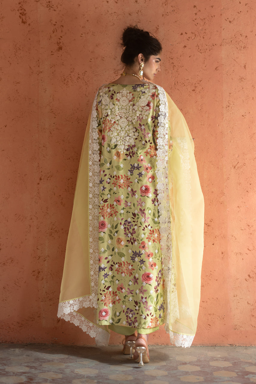 Zainab Chottani | Summer Edition 26 | Lime Frost by Zainab Chottani - Designer Dress  - Type : Ladies Clothes - Available at Libayah - 100% Original 