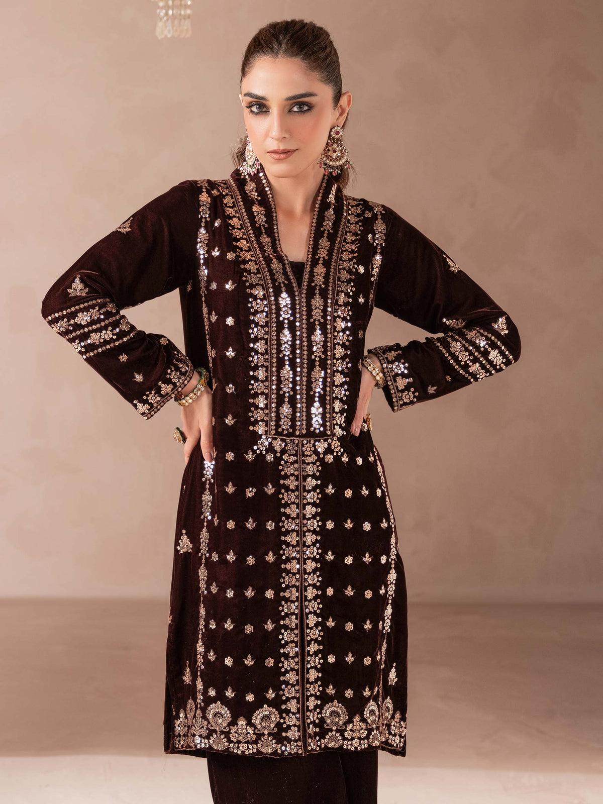 Lime Light | Velvet Pret | V-08 by Lime Light - Designer Dress - Type: Ladies Clothes - Available at Libayah - 100% Original