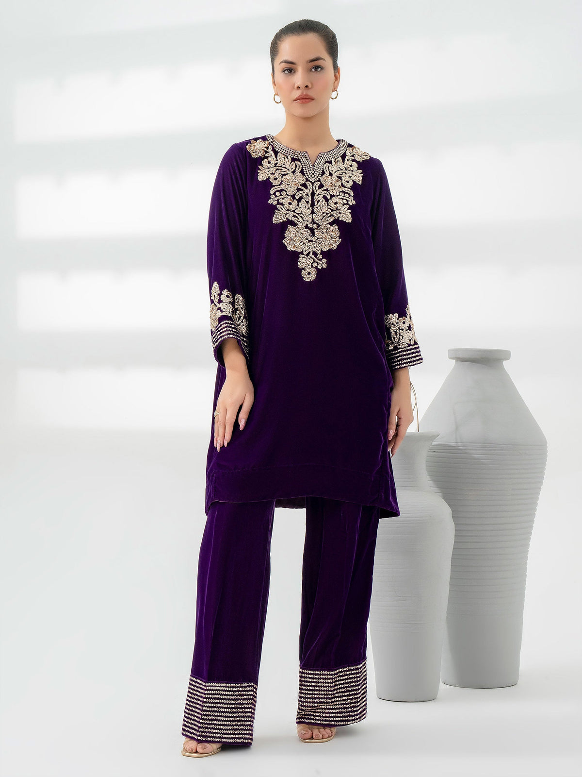 Lime Light | Velvet Pret | V-02 by Lime Light - Designer Dress - Type: Ladies Clothes - Available at Libayah - 100% Original