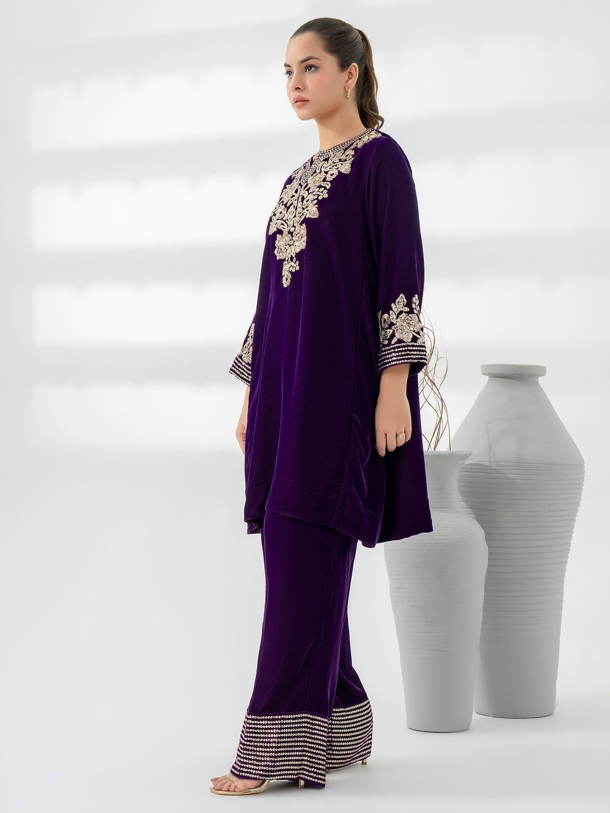 Lime Light | Velvet Pret | V-02 by Lime Light - Designer Dress - Type: Ladies Clothes - Available at Libayah - 100% Original