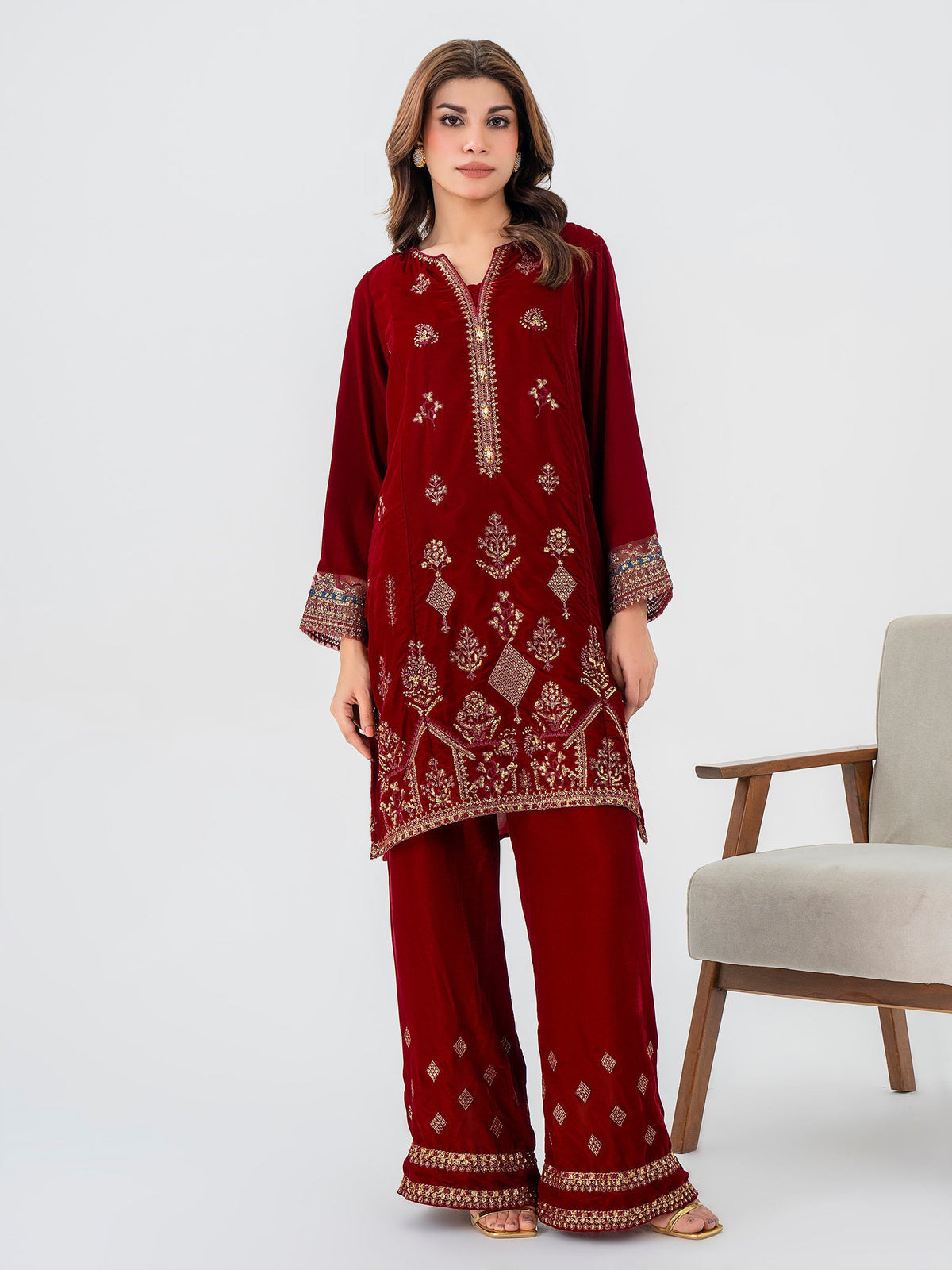 Lime Light | Velvet Pret | V-19 by Lime Light - Designer Dress - Type: L - Available at Libayah - 100% Original