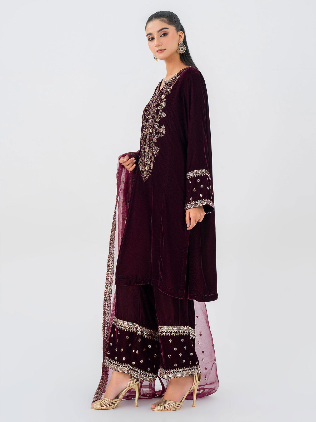 Lime Light | Velvet Pret | V-11 by Lime Light - Designer Dress - Type: Ladies Clothes - Available at Libayah - 100% Original