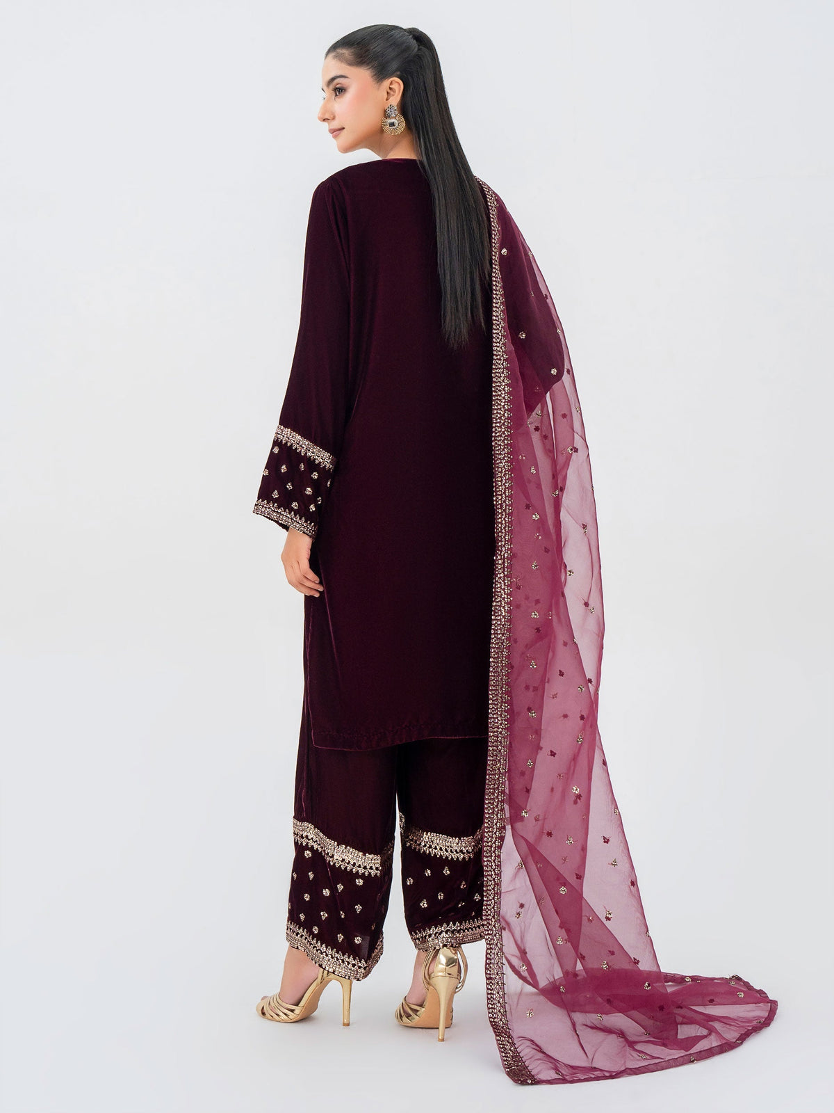 Lime Light | Velvet Pret | V-11 by Lime Light - Designer Dress - Type: Ladies Clothes - Available at Libayah - 100% Original