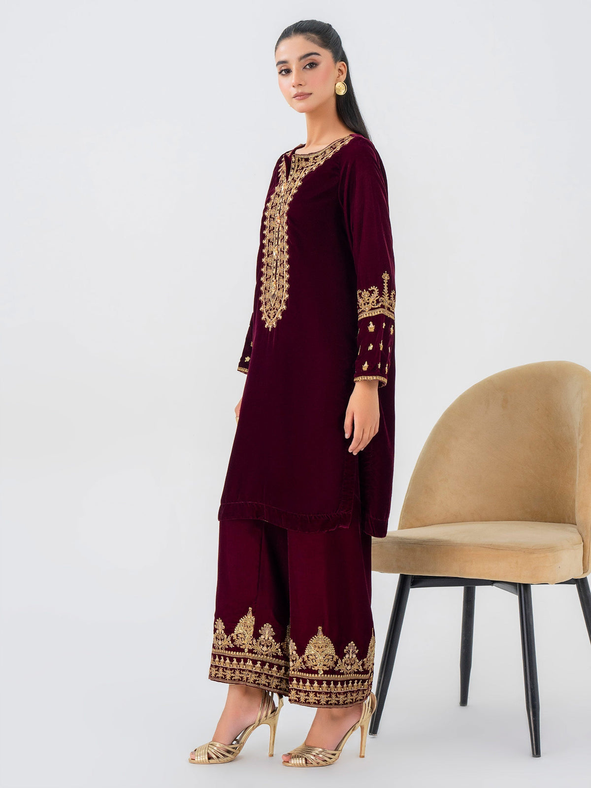 Lime Light | Velvet Pret | V-15 by Lime Light - Designer Dress - Type: Ladies Clothes - Available at Libayah - 100% Original