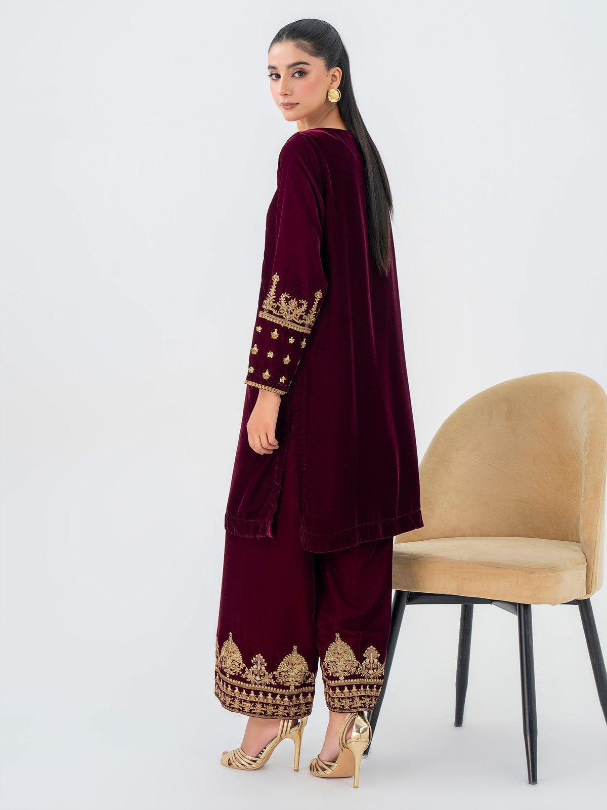 Lime Light | Velvet Pret | V-15 by Lime Light - Designer Dress - Type: Ladies Clothes - Available at Libayah - 100% Original