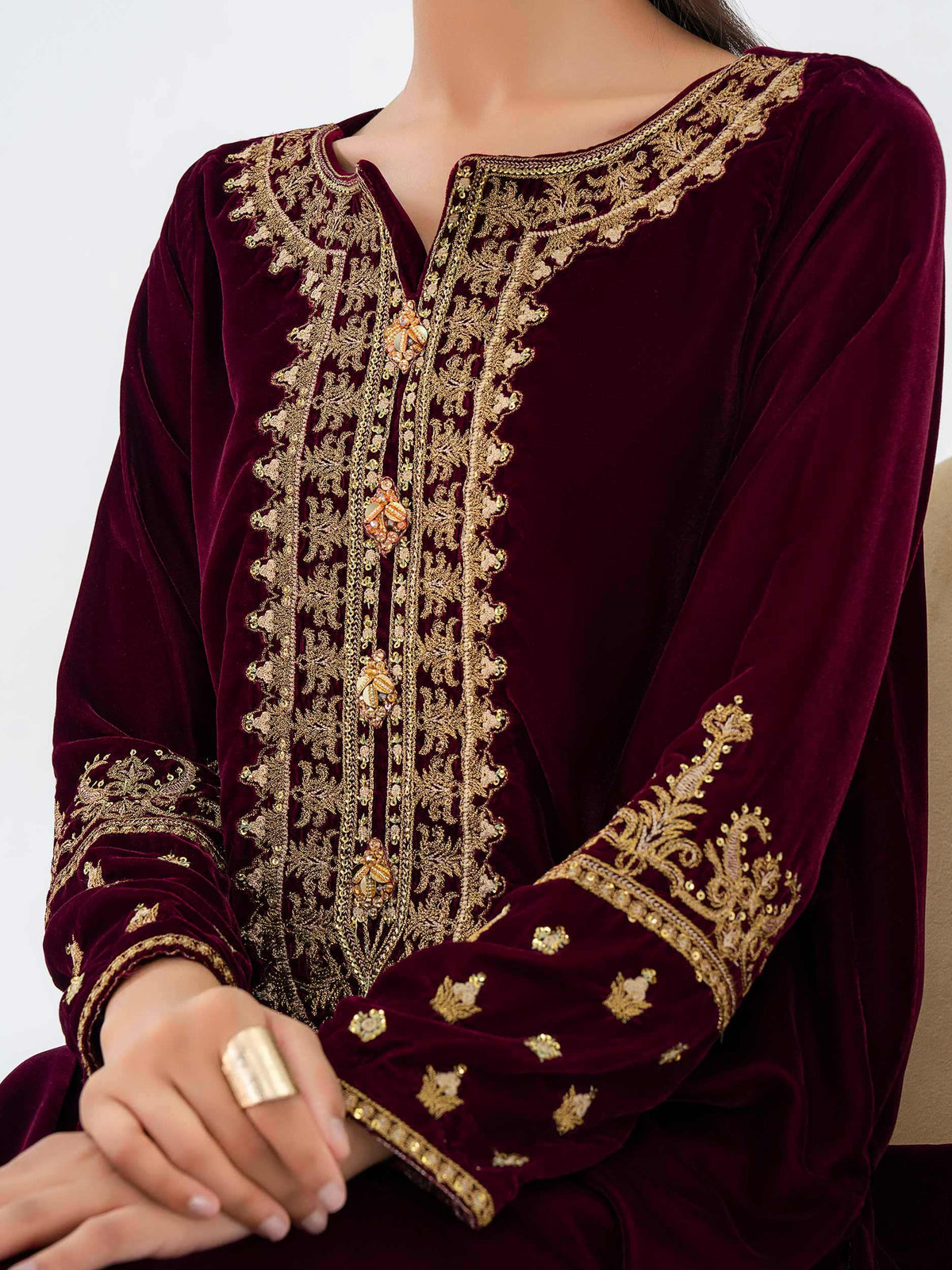 Lime Light | Velvet Pret | V-15 by Lime Light - Designer Dress - Type: Ladies Clothes - Available at Libayah - 100% Original