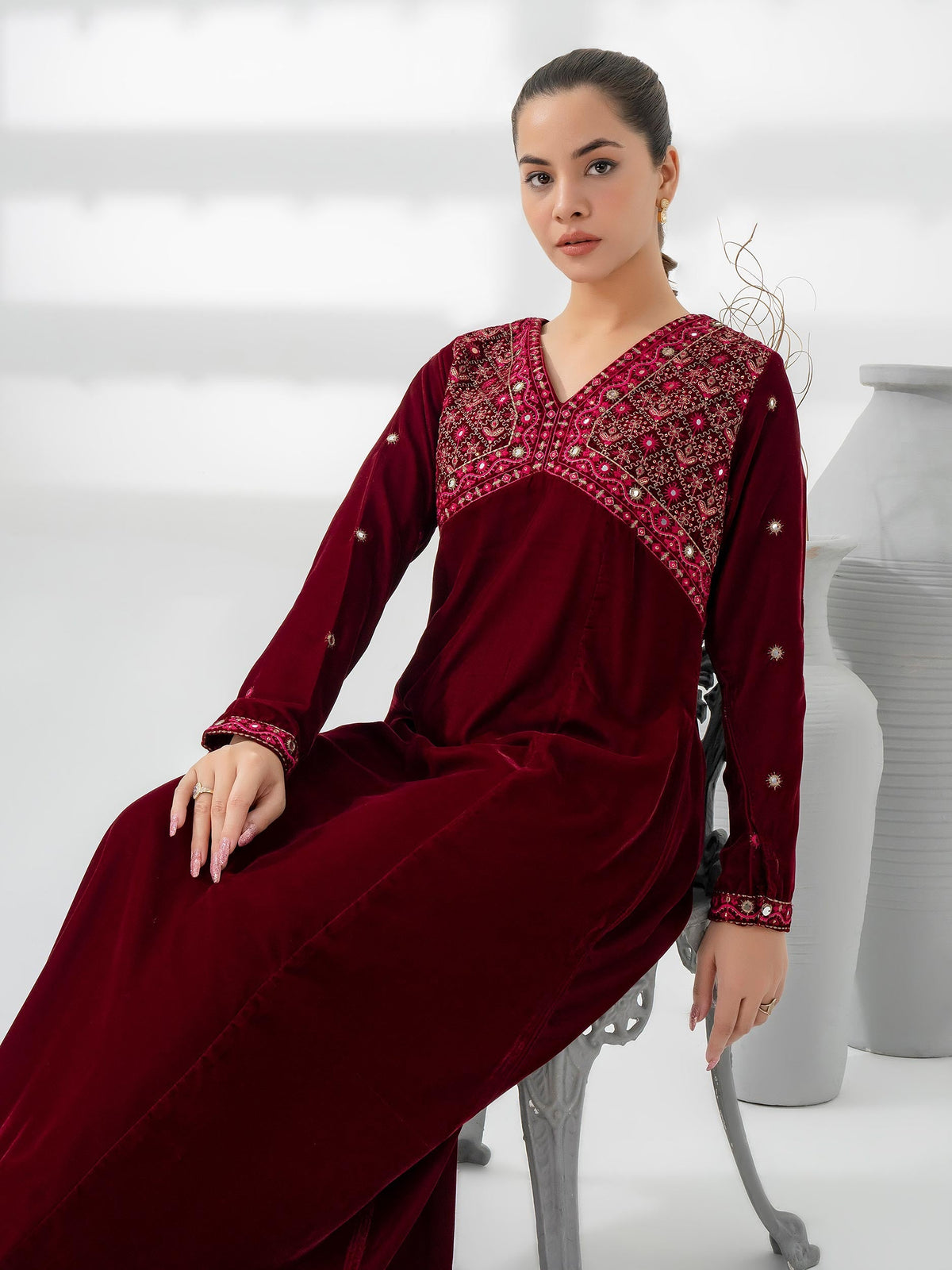 Lime Light | Velvet Pret | V-04 by Lime Light - Designer Dress - Type: Ladies Clothes - Available at Libayah - 100% Original