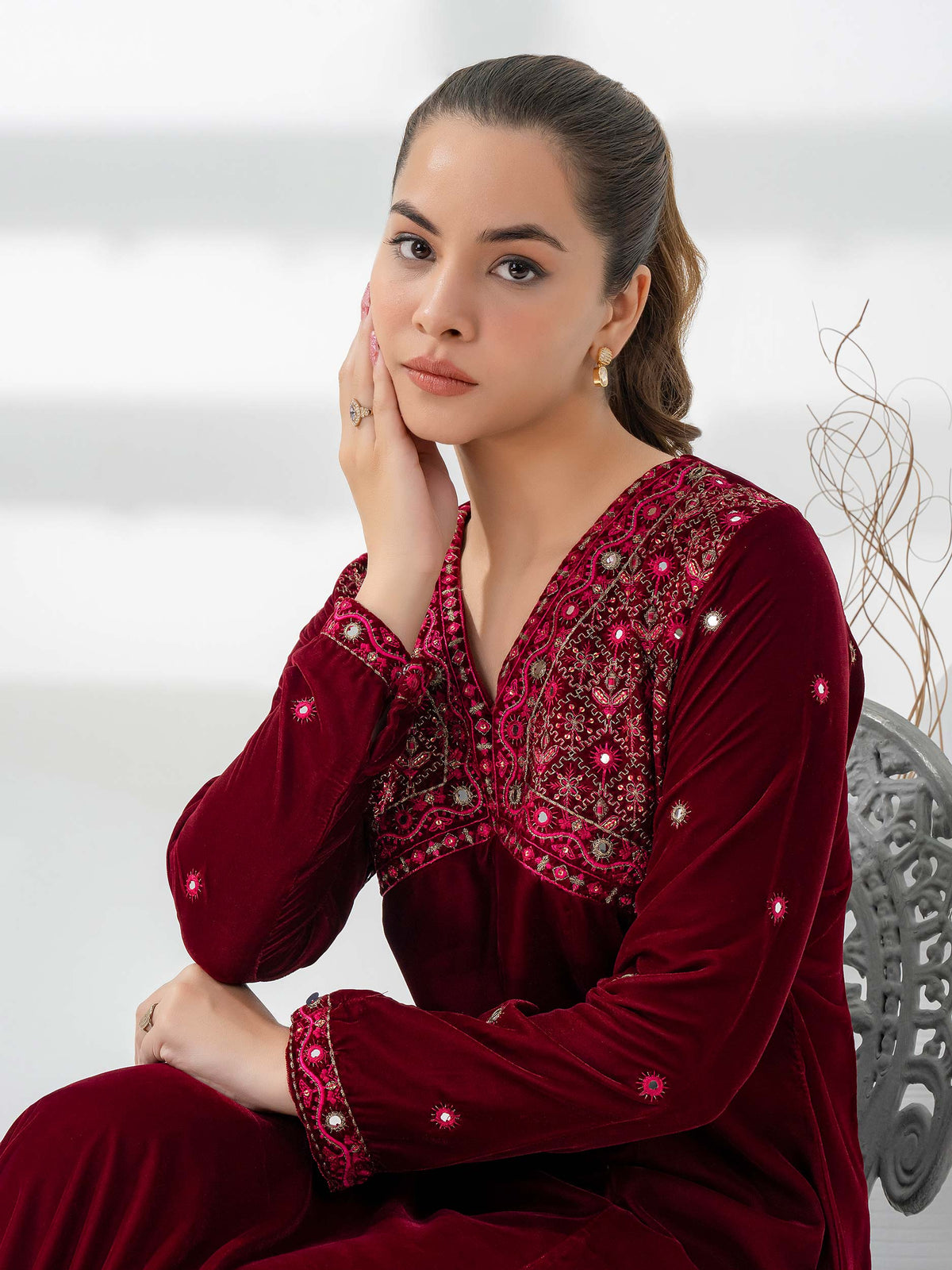 Lime Light | Velvet Pret | V-04 by Lime Light - Designer Dress - Type: Ladies Clothes - Available at Libayah - 100% Original