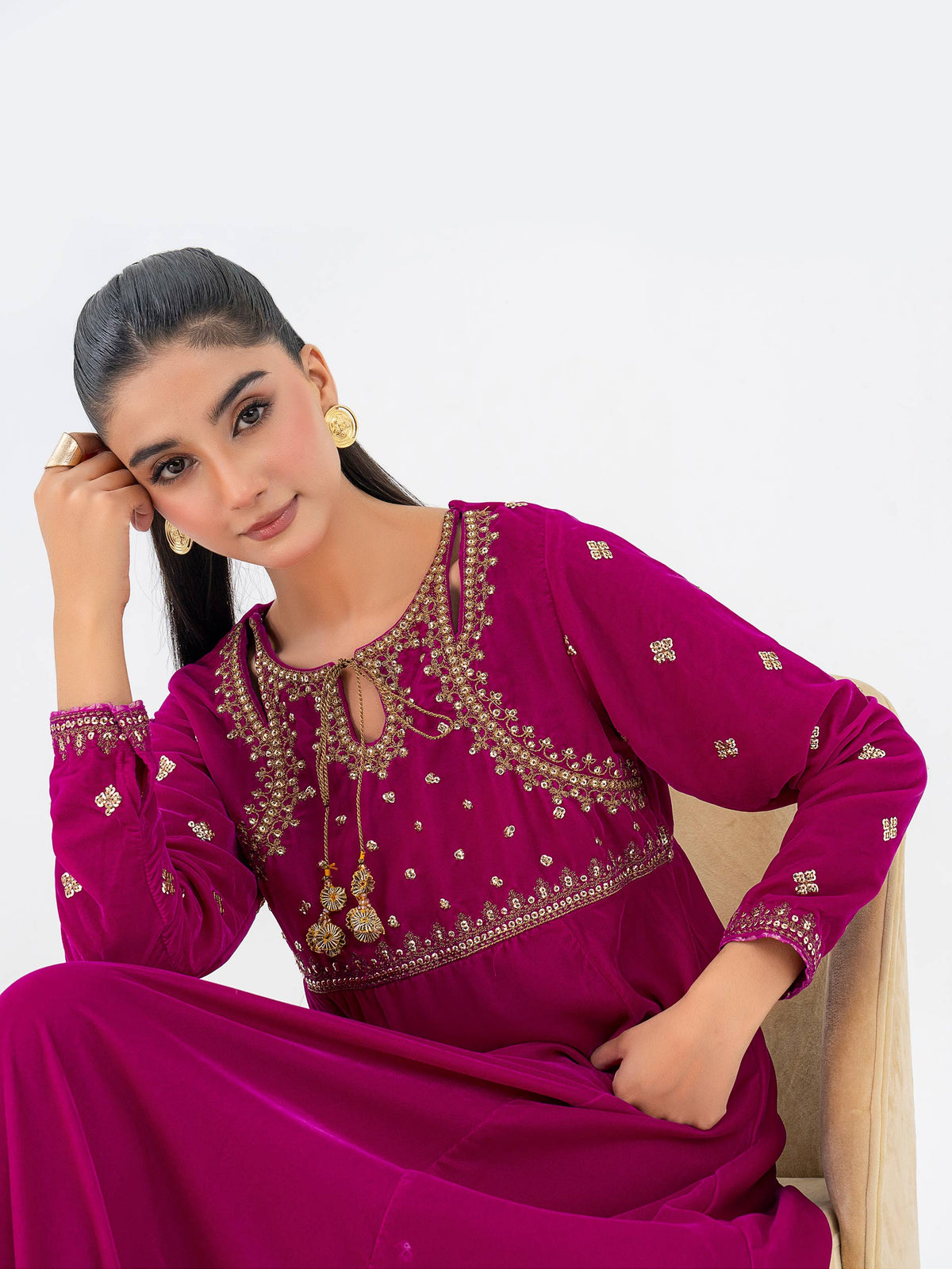 Lime Light | Velvet Pret | V-16 by Lime Light - Designer Dress - Type: Ladies Clothes - Available at Libayah - 100% Original