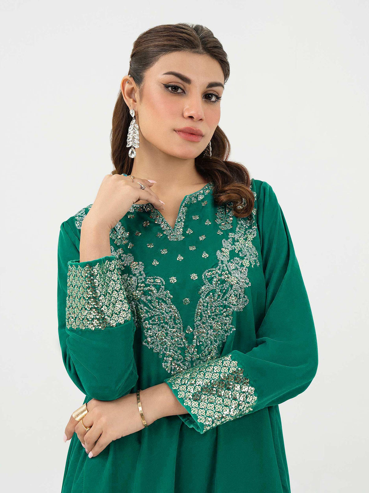 Lime Light | Velvet Pret | V-09 by Lime Light - Designer Dress - Type: Ladies Clothes - Available at Libayah - 100% Original