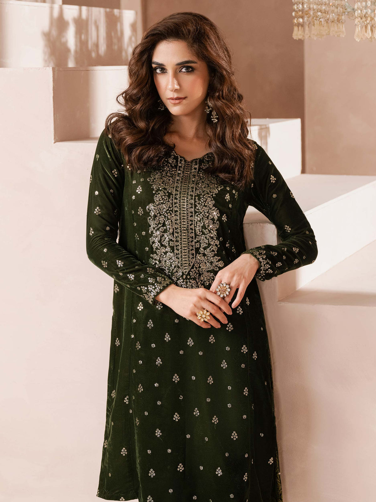 Lime Light | Velvet Pret | V-07 by Lime Light - Designer Dress - Type: Ladies Clothes - Available at Libayah - 100% Original