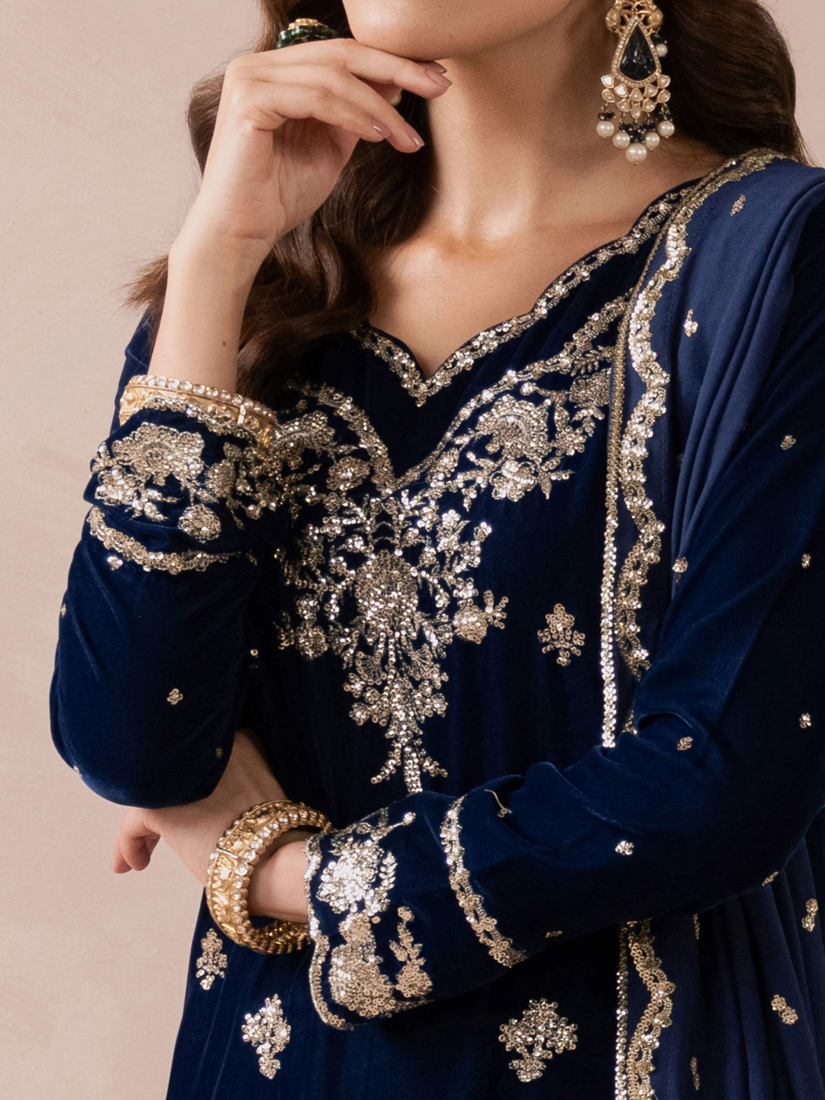 Lime Light | Velvet Pret | V-05 by Lime Light - Designer Dress - Type: Ladies Clothes - Available at Libayah - 100% Original