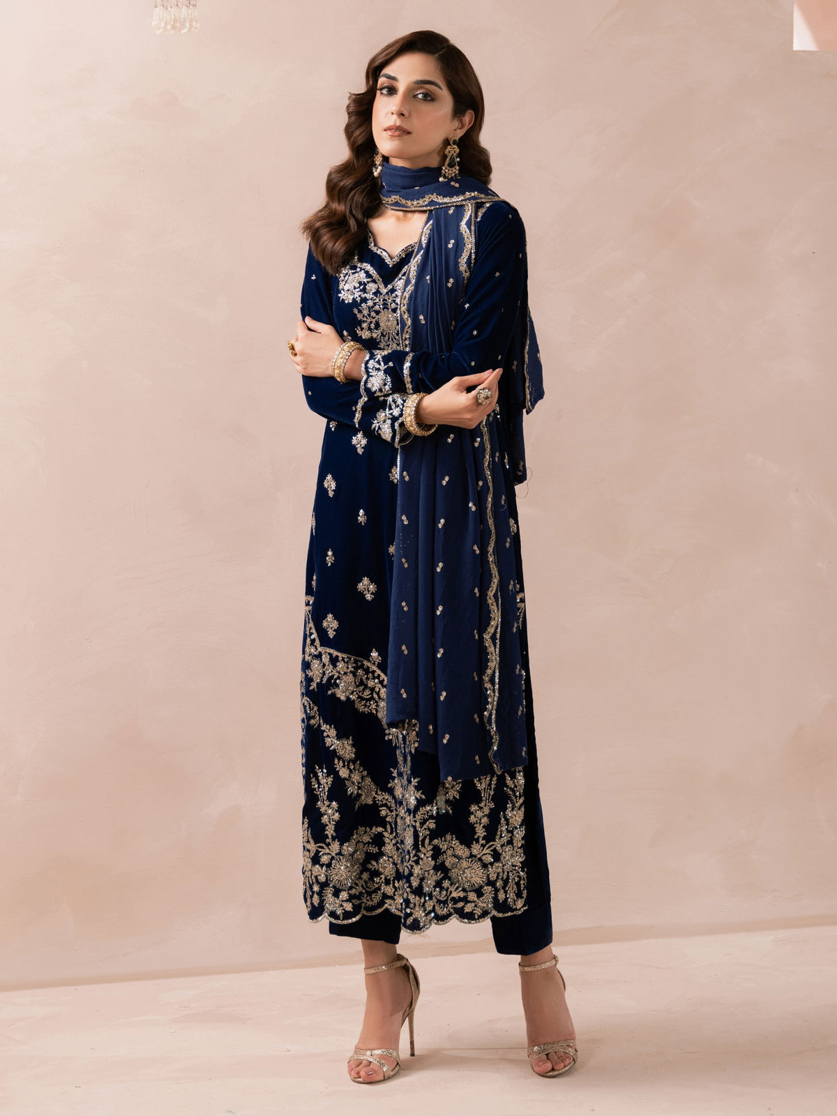 Lime Light | Velvet Pret | V-05 by Lime Light - Designer Dress - Type: Ladies Clothes - Available at Libayah - 100% Original