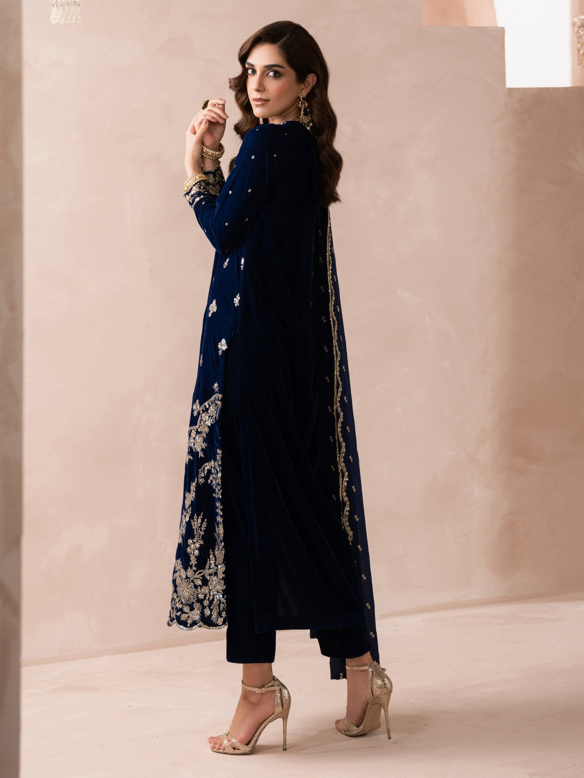 Lime Light | Velvet Pret | V-05 by Lime Light - Designer Dress - Type: Ladies Clothes - Available at Libayah - 100% Original