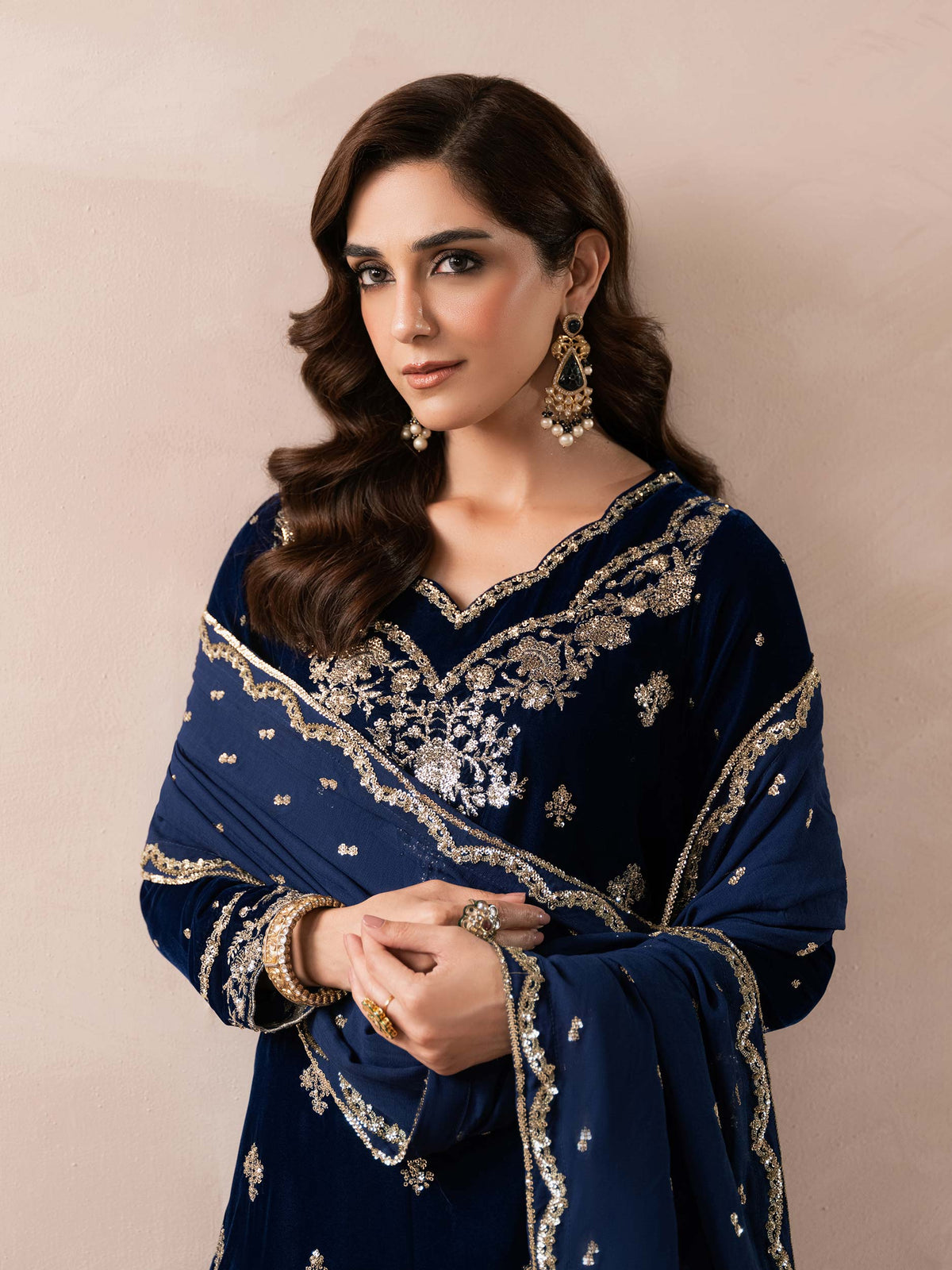 Lime Light | Velvet Pret | V-05 by Lime Light - Designer Dress - Type: Ladies Clothes - Available at Libayah - 100% Original