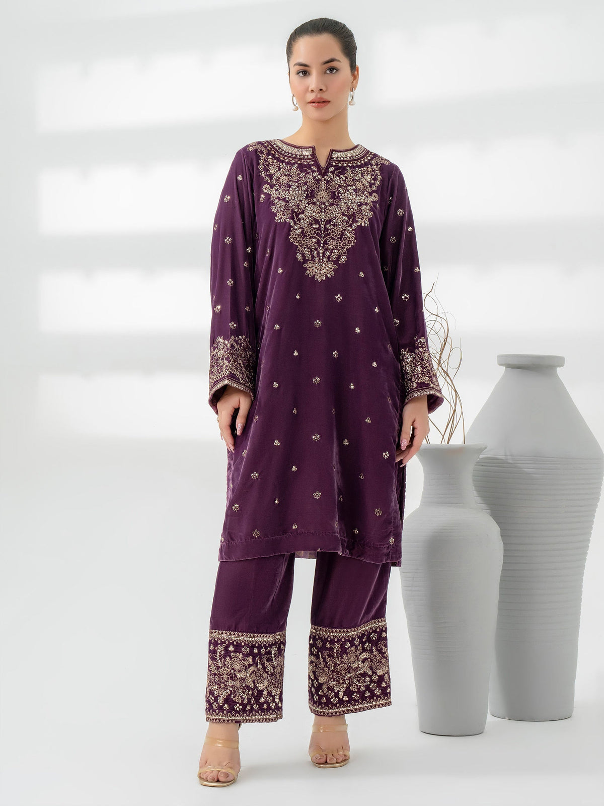 Lime Light | Velvet Pret | V-03 by Lime Light - Designer Dress - Type: Ladies Clothes - Available at Libayah - 100% Original