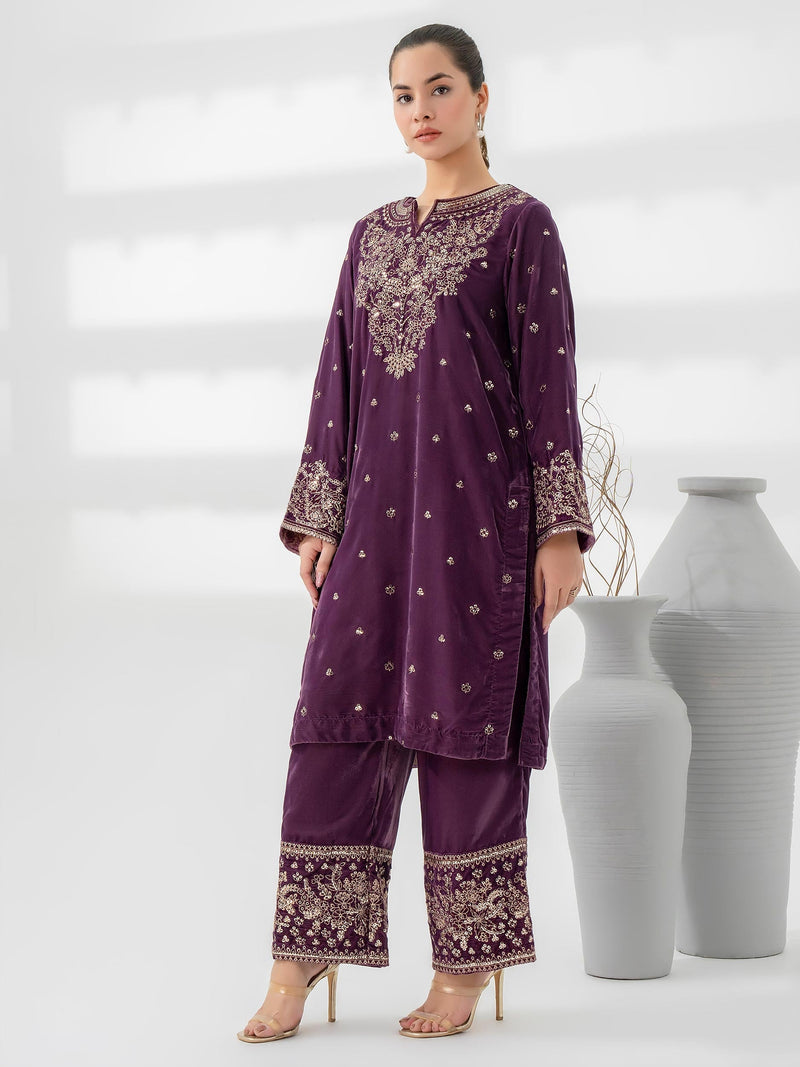 Lime Light | Velvet Pret | V-03 by Lime Light - Designer Dress - Type: Ladies Clothes - Available at Libayah - 100% Original