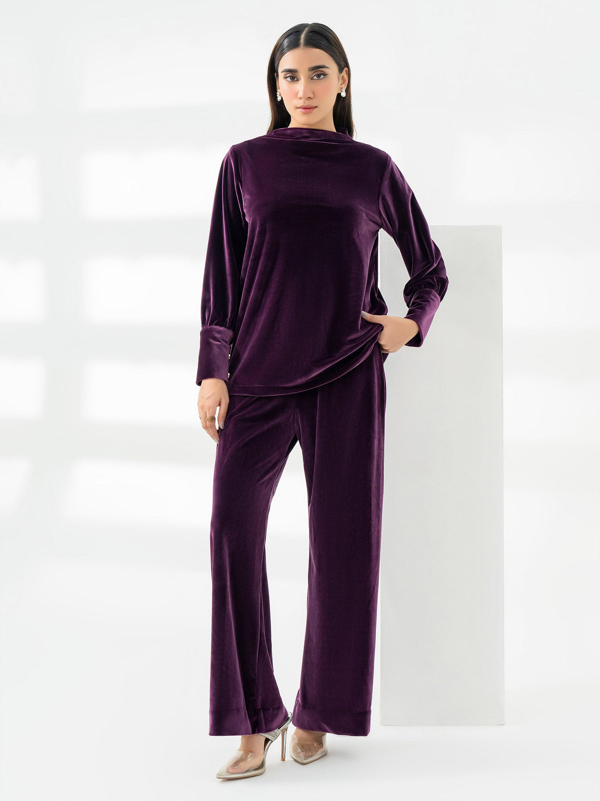 Lime Light | Velvet Pret | V-01 by Lime Light - Designer Dress - Type: Ladies Clothes - Available at Libayah - 100% Original