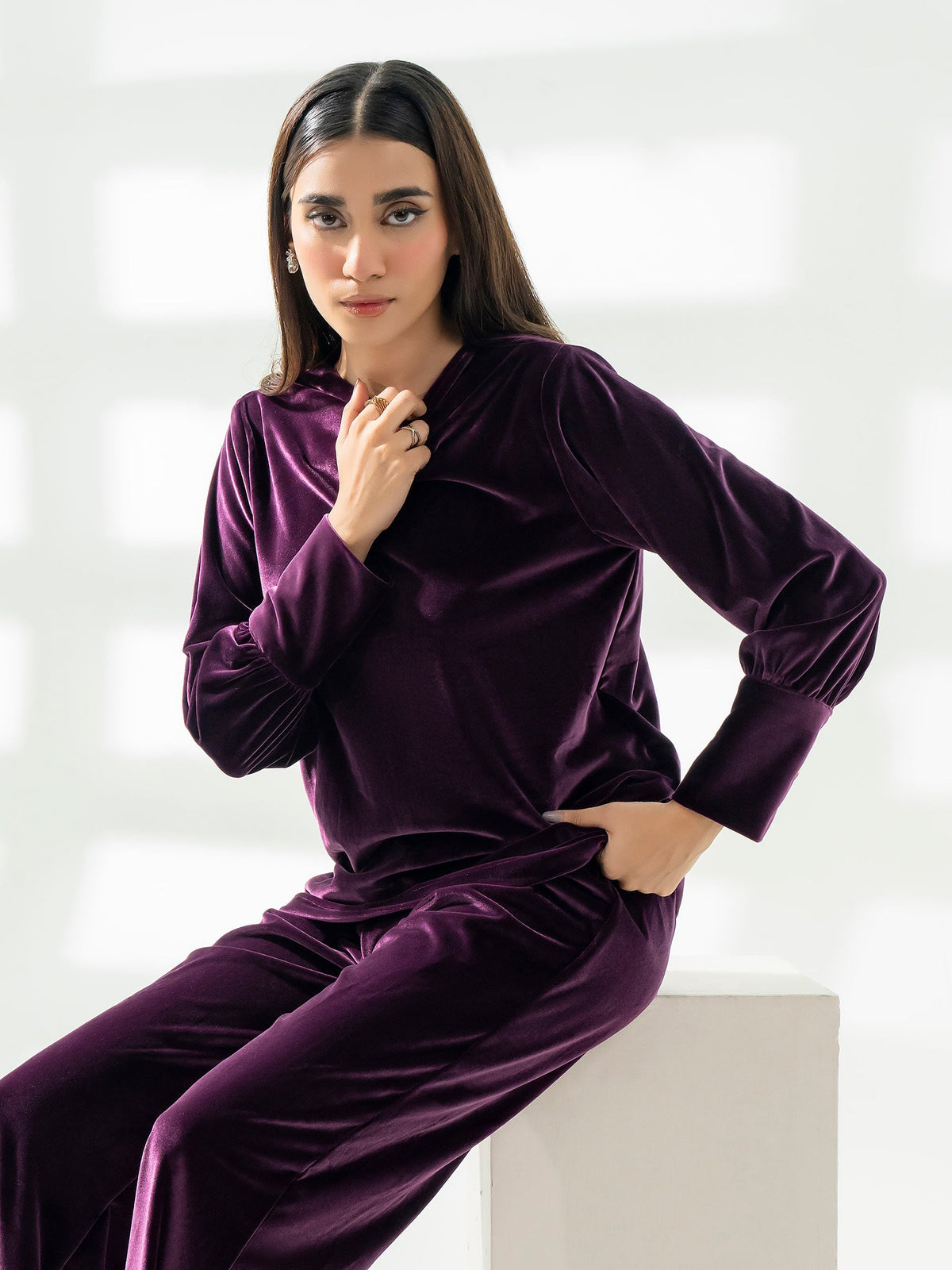 Lime Light | Velvet Pret | V-01 by Lime Light - Designer Dress - Type: Ladies Clothes - Available at Libayah - 100% Original