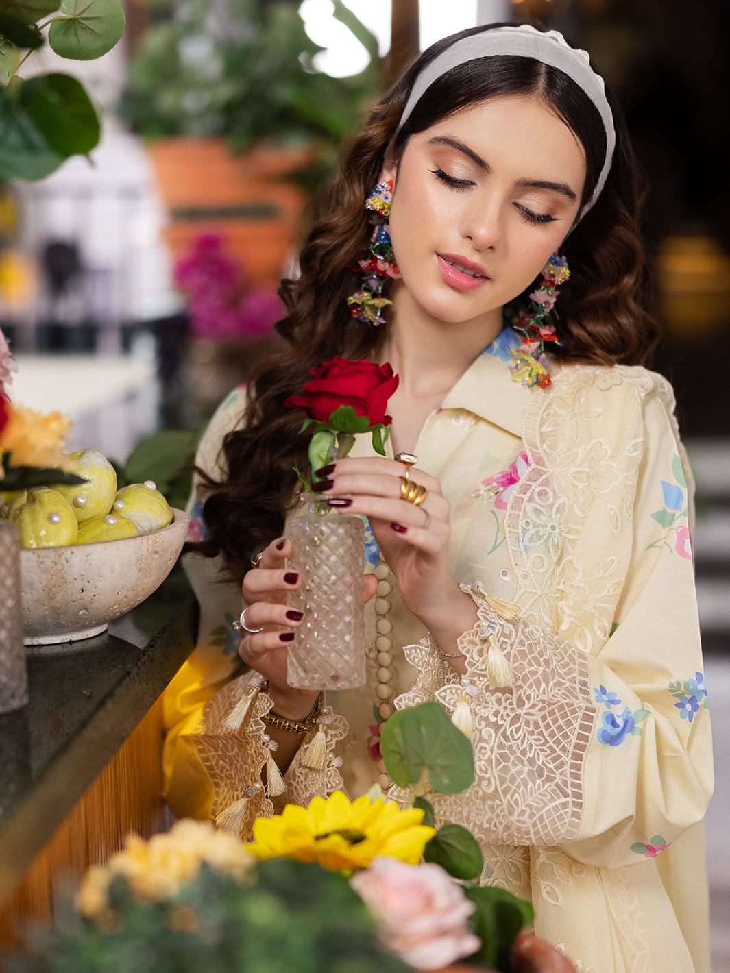 Mahnur | After Hours Luxury Lawn 25 | Lime Lush by Mahnur - Designer Dress - Type: Ladies Clothes - Available at Libayah - 100% Original