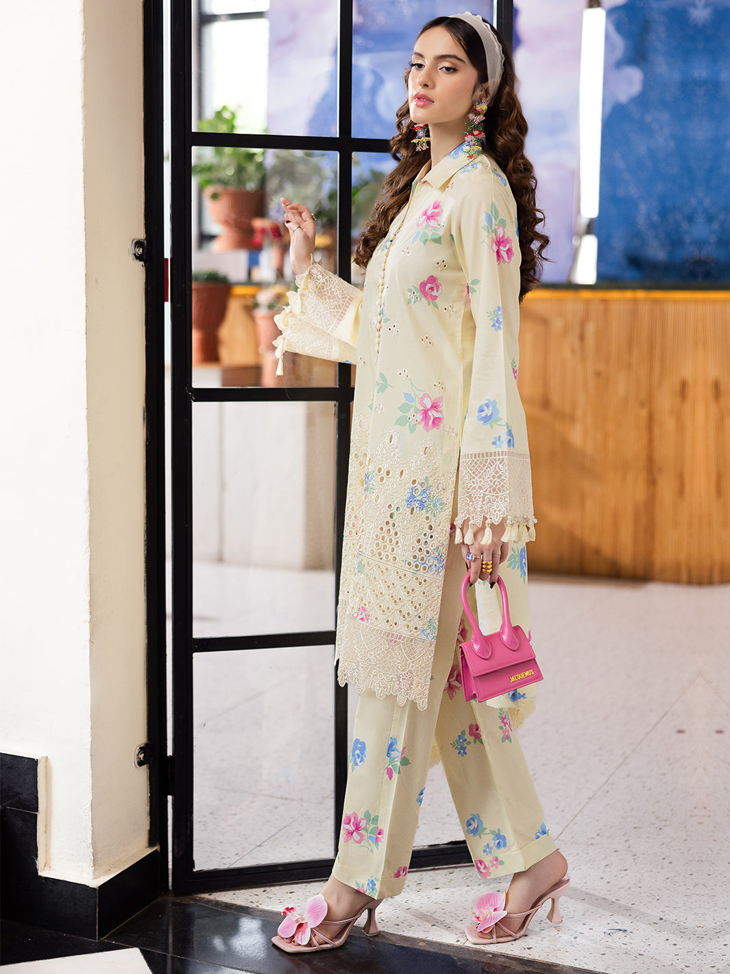 Mahnur | After Hours Luxury Lawn 25 | Lime Lush by Mahnur - Designer Dress - Type: Ladies Clothes - Available at Libayah - 100% Original