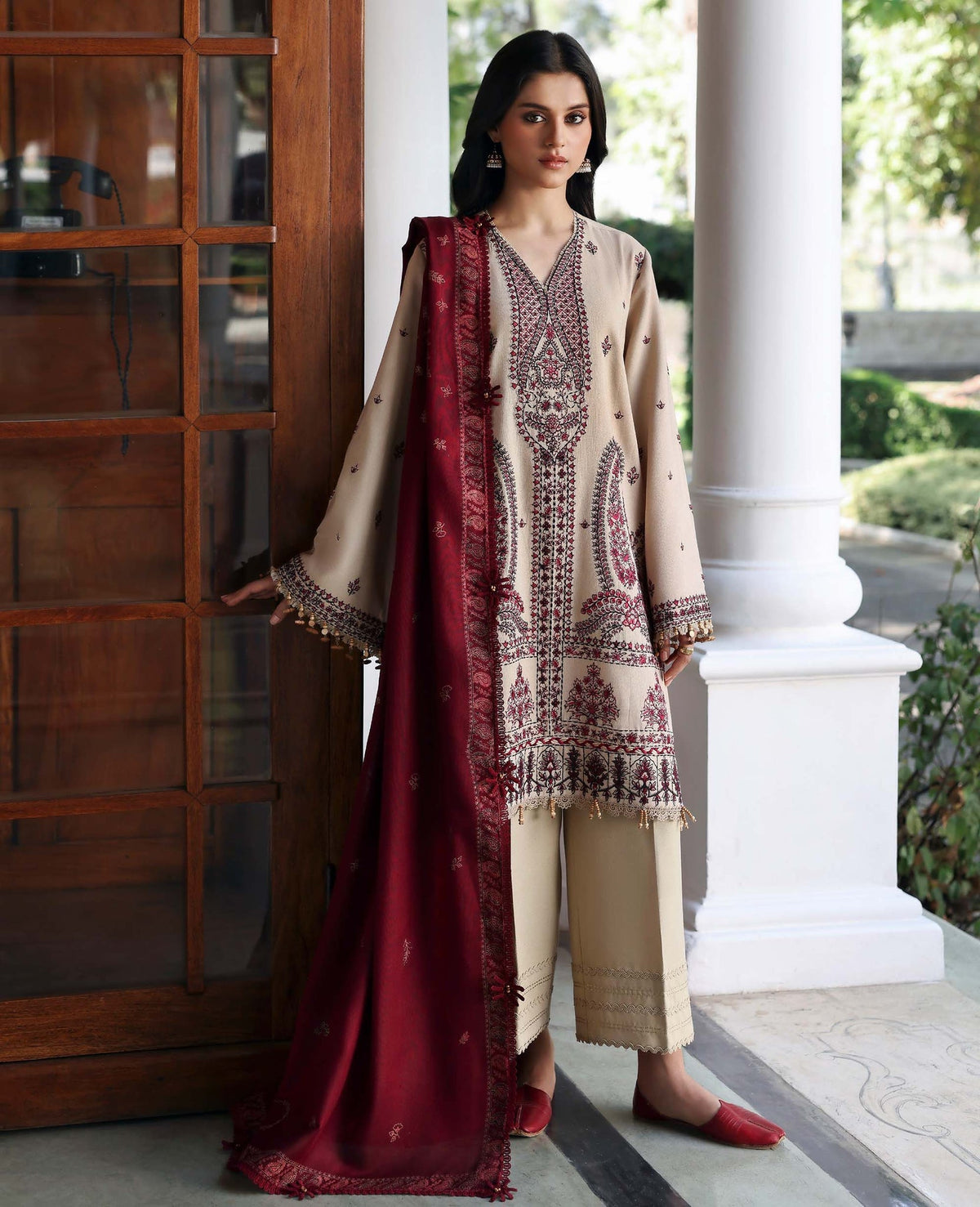 Republic Womenswear | Amaris Luxury Shawl 25 | Liora by Republic Womenswear - Designer Dress  - Type : Ladies Clothes - Available at Libayah - 100% Original 