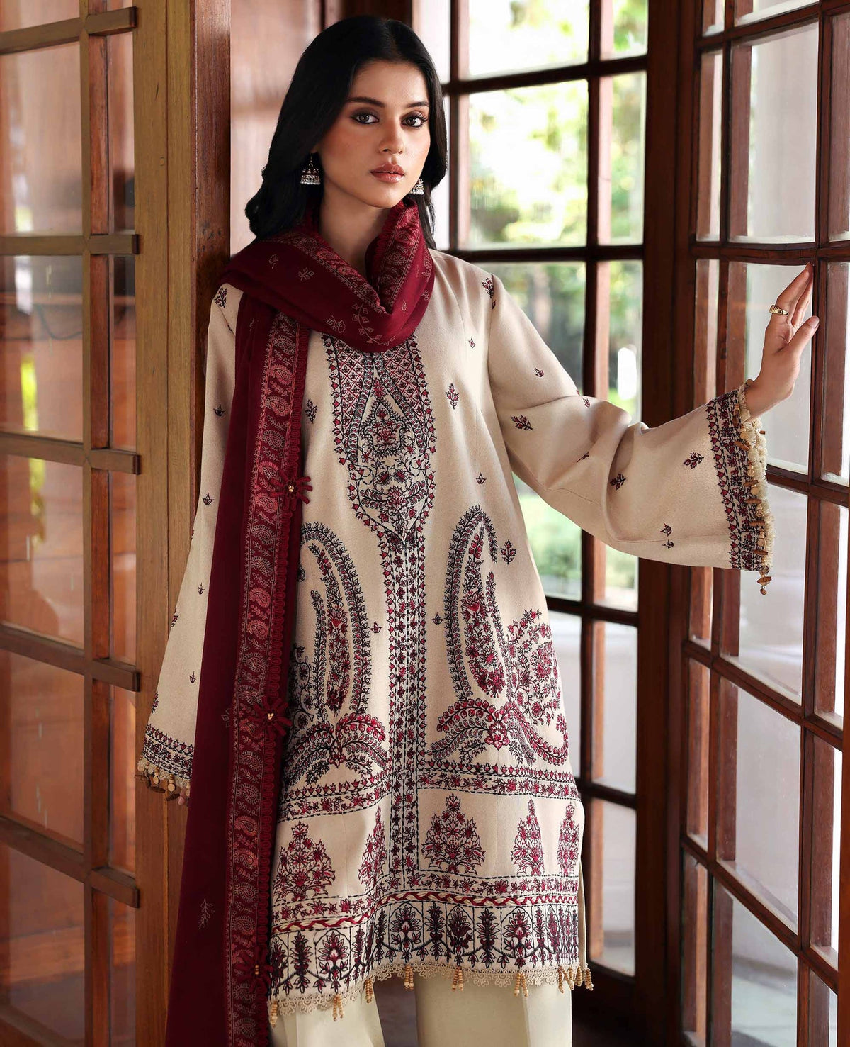 Republic Womenswear | Amaris Luxury Shawl 25 | Liora by Republic Womenswear - Designer Dress  - Type : Ladies Clothes - Available at Libayah - 100% Original 