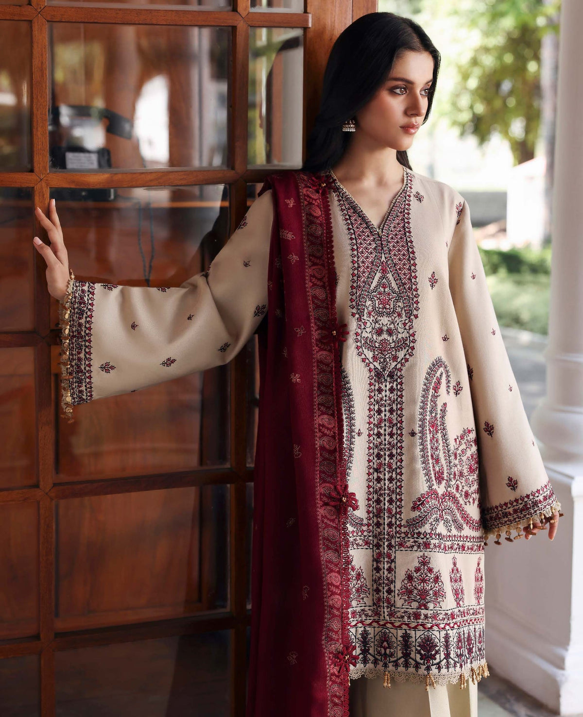 Republic Womenswear | Amaris Luxury Shawl 25 | Liora by Republic Womenswear - Designer Dress  - Type : Ladies Clothes - Available at Libayah - 100% Original 