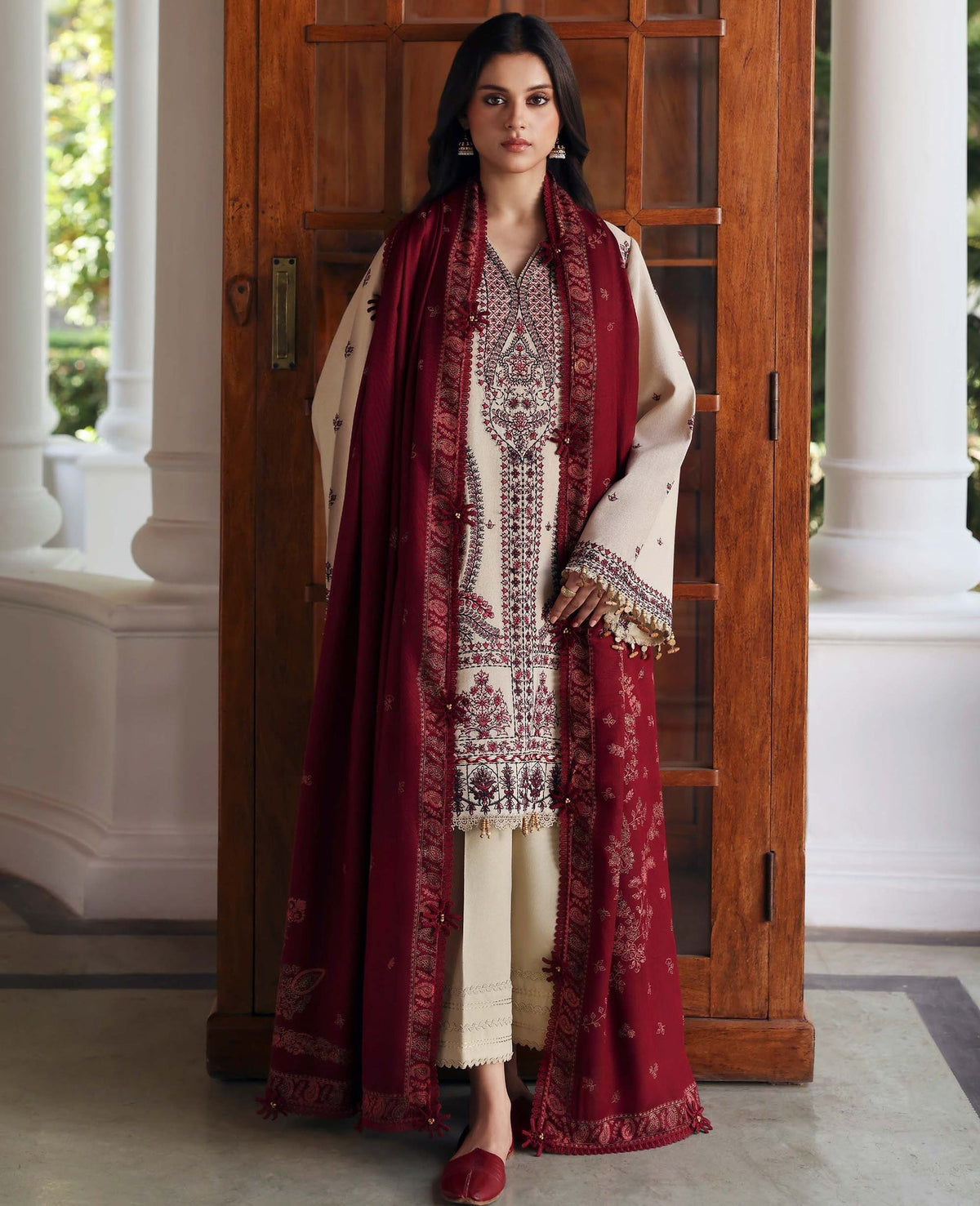 Republic Womenswear | Amaris Luxury Shawl 25 | Liora by Republic Womenswear - Designer Dress  - Type : Ladies Clothes - Available at Libayah - 100% Original 